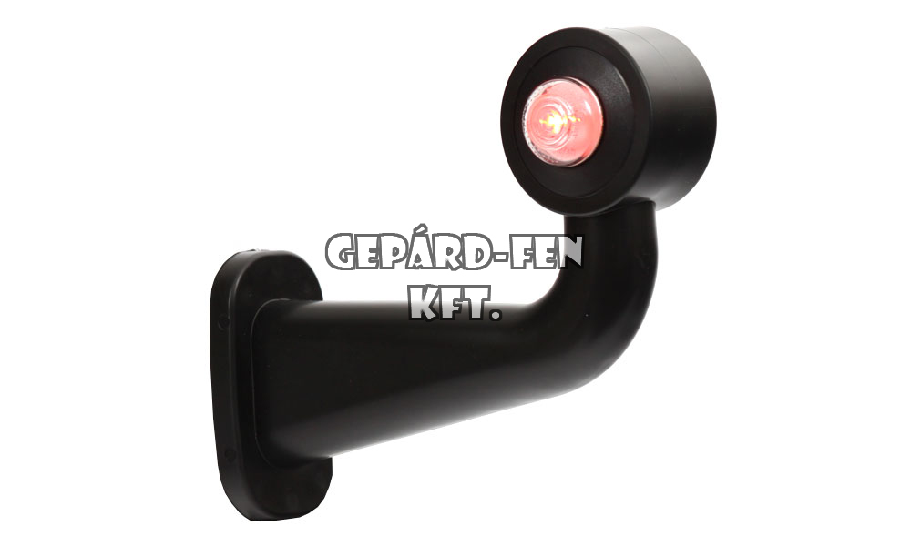 Szélességjelzõ 12V/24V LEDes piros/fehér 90fokos hosszú karos JOBB oldal 182mm kinyúlás (138P)