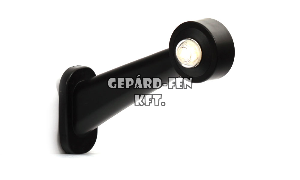 Szélességjelzõ 12V/24V LEDes piros/fehér 45fokos hosszú egyenes BAL oldal 187mm kinyúlás (136L)