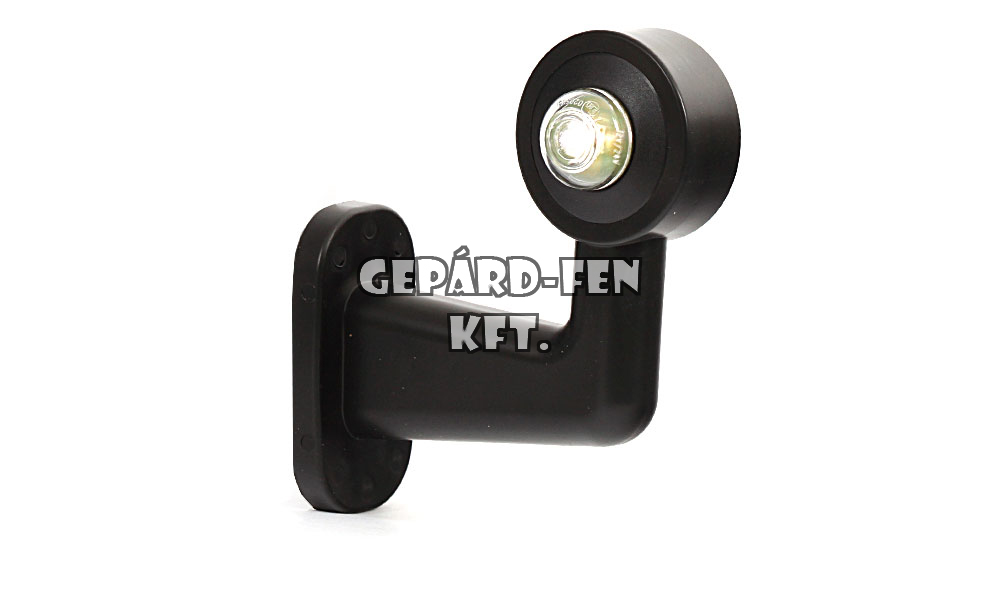Szélességjelzõ 12V/24V LEDes piros/fehér 90fokos rövid karos BAL oldal 126mm kinyúlás (135L)