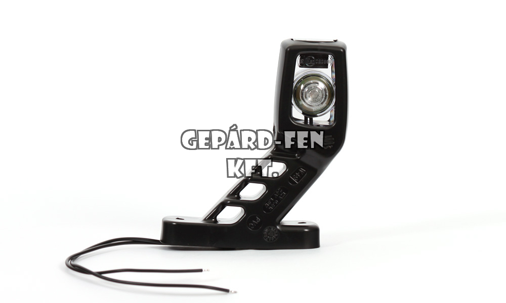 Szélességjelzõ 12V/24V LEDes piros/fehér +sárga kocka forma 45fokos rövid karos JOBB oldal 135mm kinyúlás (241P)