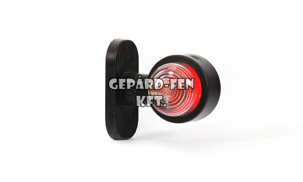 Szélességjelzõ IZZÓS piros/fehér 90fokos rövid egyenes BAL/JOBB oldal 95mm kinyúlás (261w)