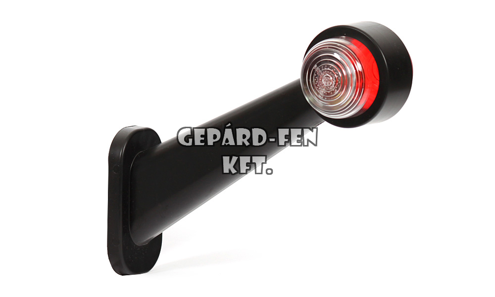 Szélességjelzõ IZZÓS piros/fehér 45fokos hosszú egyenes BAL/JOBB oldal 187mm kinyúlás (263w)