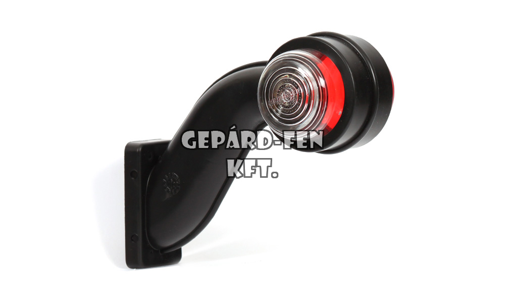 Szélességjelzõ IZZÓS piros/fehér hattyúnyakú BAL/JOBB oldal 149mm kinyúlás (268w)