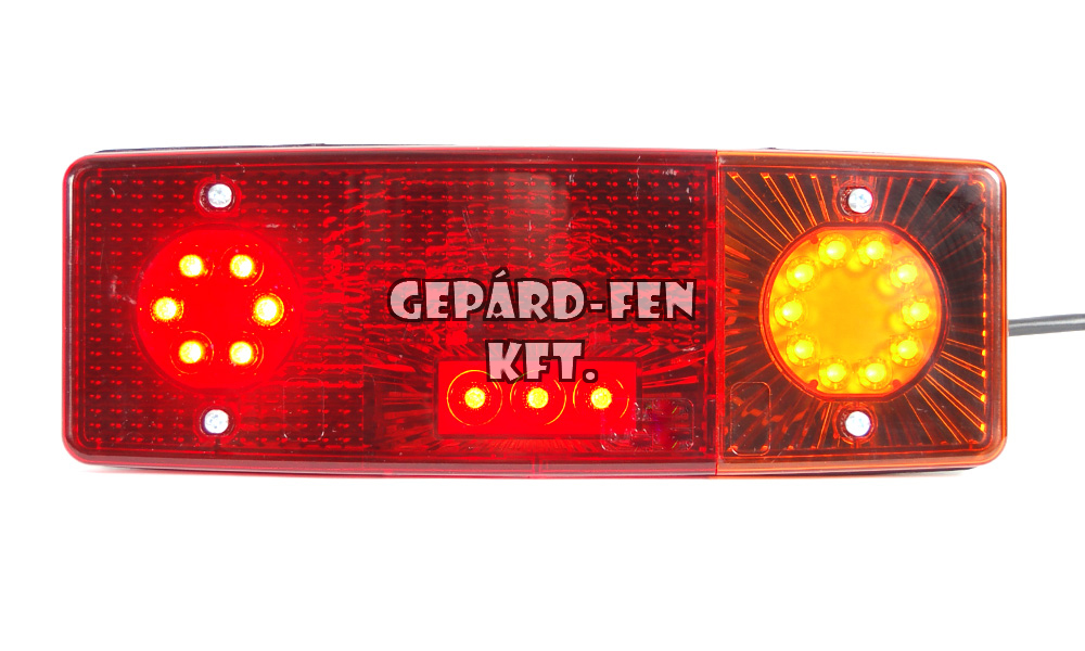 H.lámpa (ZUK tip.) multifunkciós LED-s fék-, helyzetjelzõ-, irányjelzõ- jobb 264x102x65mm 12V/24V  (480-WE549dP)