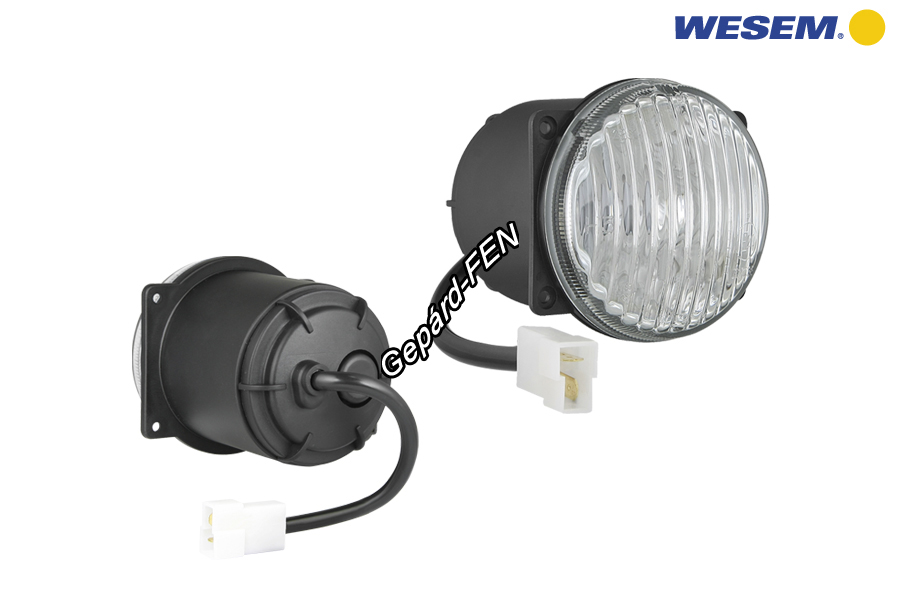 HM4.23600. Ködfényszóró pici kerek fekete mûanyag házzal fehér üveggel, 4 pontos csavaros felfogatással. Méretei: 80x96mm. 12V H3 izzóval szerelve. Egyéb beépítési méretek megeggyeznek a WES0119, 155,-el!4