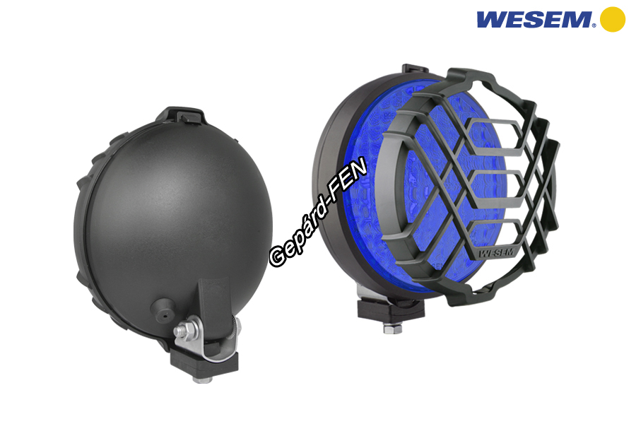 HO1.27901. Kerek, kékfényû jelzõlámpa. Méretei szerint a HO1,-es tipuscsaládhuz tartozik.Méretei: Betét átm: 159mm. Teljes méret: 176x164x83mm. Alsó csavaros(M8,-as) felfogatással. H3,-as izzó nélkül.