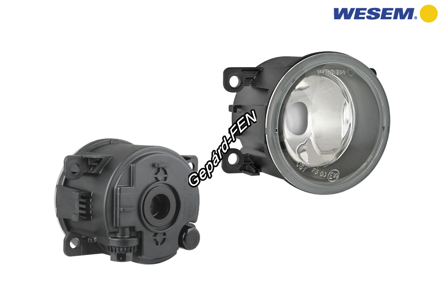 HO5.46100 Ködfényszóró kerek fekete mûanyag házzal, H11 izzó nélkül (Suzuki SX4, Dacia, Citroen, Opel, Peugeot, Renault, Ford típusokhoz) átm.: 90mm, vast.: 100mm .Négy füles felfogatás. Furattávolságok alul felül 100mm, két oldalt 50mm.