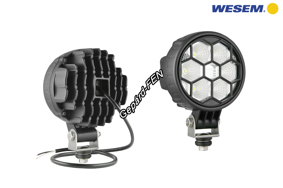 Munkalámpa Kerek 6LED-es, terítõ (50°), 12-24V, 24W, 1500lumen, IP68, +0,5m kábel, átm.: 117mm, mag. tartóval: 161mm, vast.: 74mm - CRC3A.48700