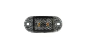 Helyzetjelzõ 2 LED sárga, sötétített, 12-36V, 0.15m kábel, 65x28mm, FT-62 Z DARK