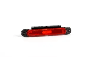 Helyzetjelzõ LED + prizma + tartó piros, 12-36V, 0,5m kábel, 168x23mm, FT-65 C+K