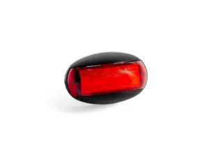 Helyzetjelzõ LED piros, félköríves alakú, sík hátoldalas, energiatakarékos, 12-36V, 0,15m kábel, 38x60mm, mélység: 33mm FT-67 C LED