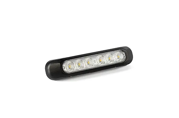 Elsõ lámpa LED-es csík, 2 funkciós (helyzetjelzõ, index), 12-36V, 1m-es kábel, 132x28mm FT-331