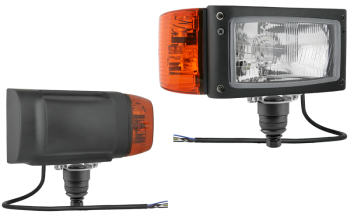 Zetor Fényszóró H4 + helyzetjelzõ +INDEX Vezetékes 3m( 245mmX110mm)