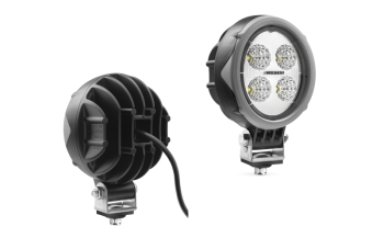 Munkalámpa MINI ovális 4LED-es terítõ (55°) 12-24V, 18W, 1500lumen, IP67-69K, +0,5m kábel, szél.: 104mm, vast.: 81mm, mag. tartóval: 158mm - CRV2A.49600