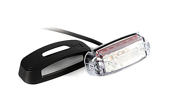 Oldalsó helyzetjelzõ LED 3 funkciós ( P-F-S) 12-36V, 0,5m kábel, 46x110mm FT-39