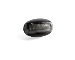 Helyzetjelzõ LED piros, félköríves alakú, sötétített, sík hátoldalas, energiatakarékos, 12-36V, 0,15m kábel, 38x60mm, mélység: 33mm FT-67 C LED DARK