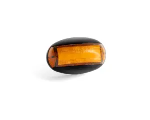 Helyzetjelzõ LED sárga, félköríves alakú, sík hátoldalas, energiatakarékos, 12-36V, 0,15m kábel,  38x60mm, mélység: 33mm FT-67 Z LED