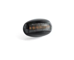 Helyzetjelzõ LED sárga, félköríves alakú, sötétített, sík hátoldalas, energiatakarékos, 12-36V, 0,15m kábel, 38x60mm, mélység: 33mm FT-67 Z LED DARK