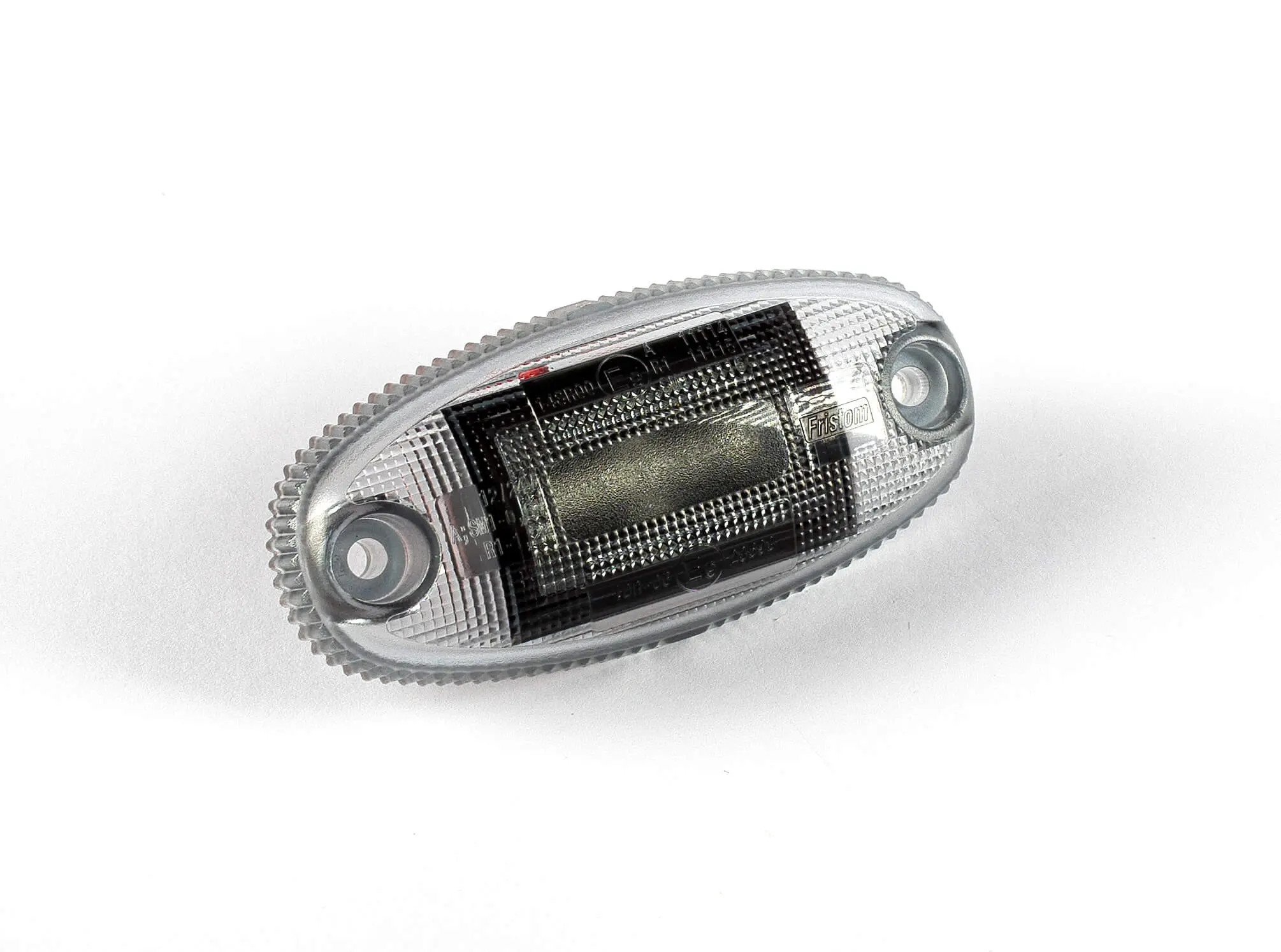 Helyzetjelzõ LED piros, ovális alakú, sötétített, sík hátoldalas, 12-36V, 0,15m kábellel, 36x74mm, mélység: 19mm FT-68 C LED DARK