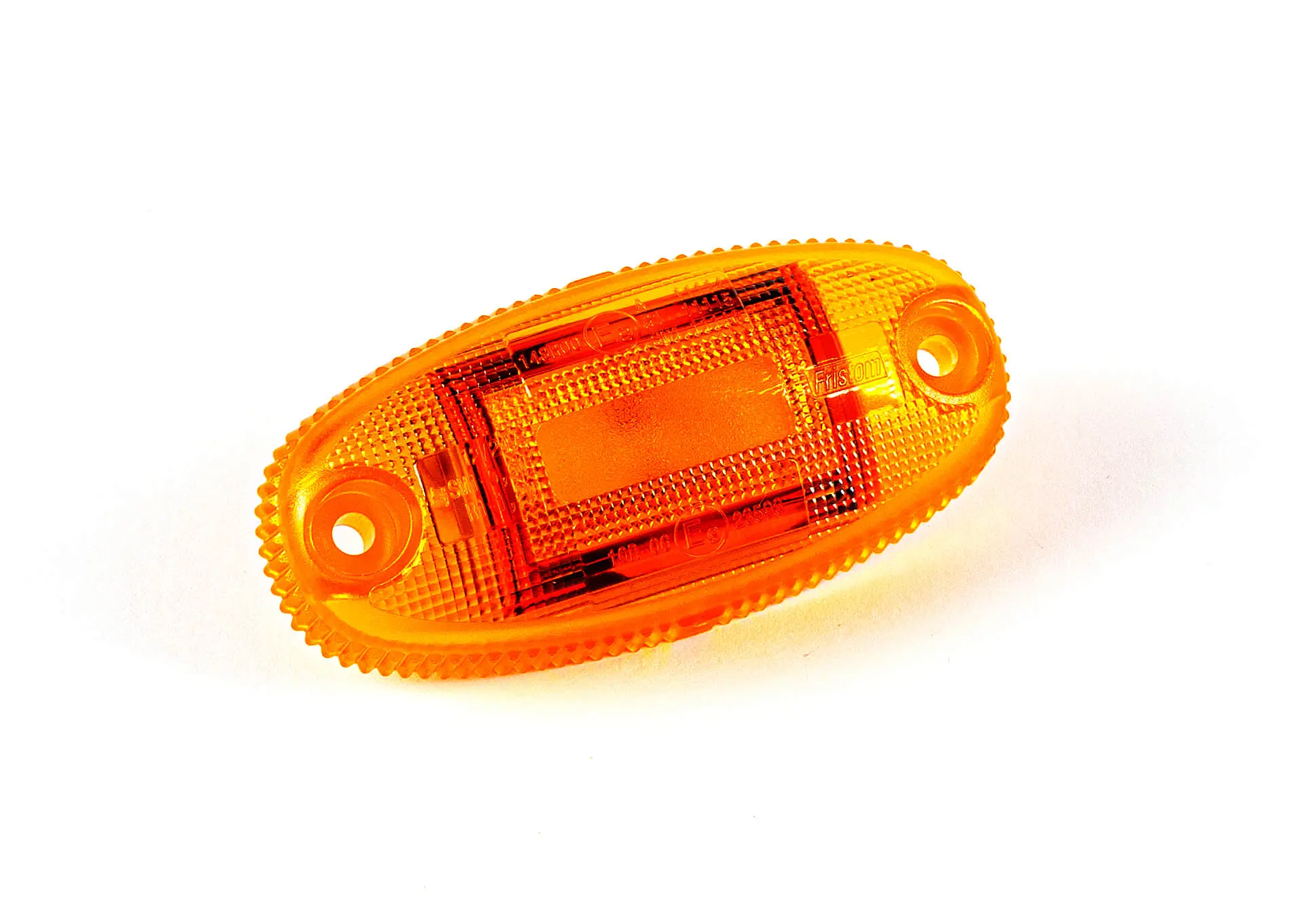 Helyzetjelzõ LED sárga, ovális alakú, sík hátoldalas, 12-36V, 0,15m kábellel, 36x74mm, mélység: 19mm FT-68 Z LED