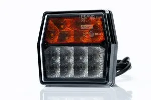 Elsõ lámpa LED, 2 funkciós (helyzetjelzõ, irányjelzõ) 12V, 1m kábellel, 100x93mm FT-225 LED