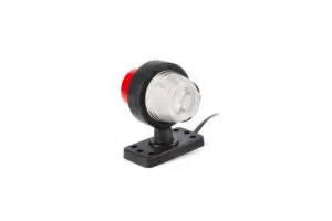 Szélességjelzõ, rövid, RETRO stílus, LED-es, fehér-piros, 0,44 méteres vezetékkel, 12-36V, FT-147 AB/C